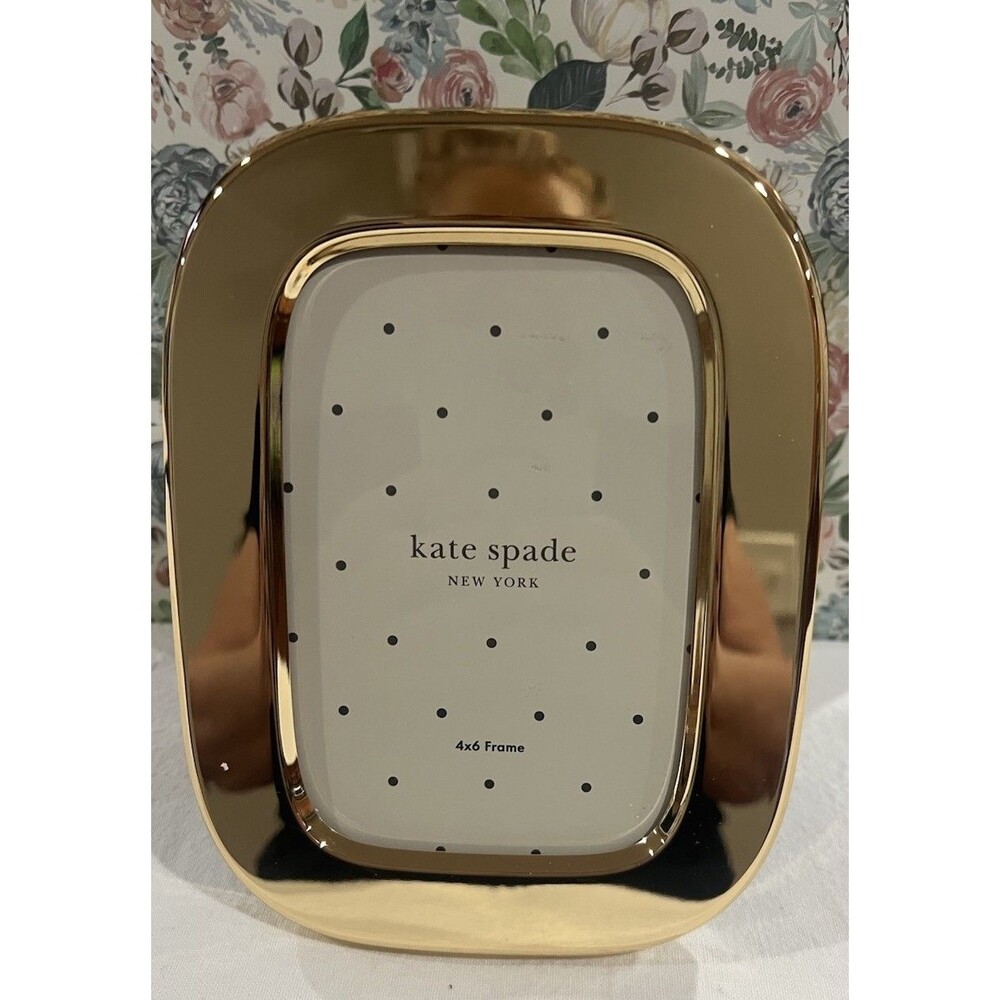 KATE SPADE NEW YORK Lenox South Street 5x7 Gold Wave Frame